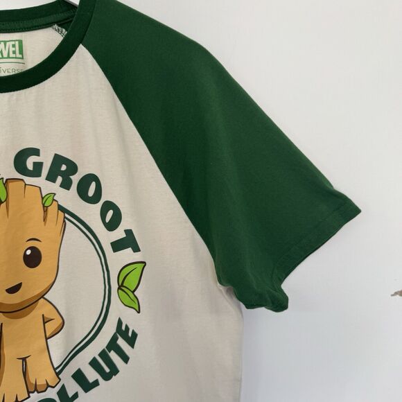 Marvel Give a Groot Don’t Pollute T-Shirt BoxLunch Exclusive Organic Cotton Lrg - Picture 5 of 8